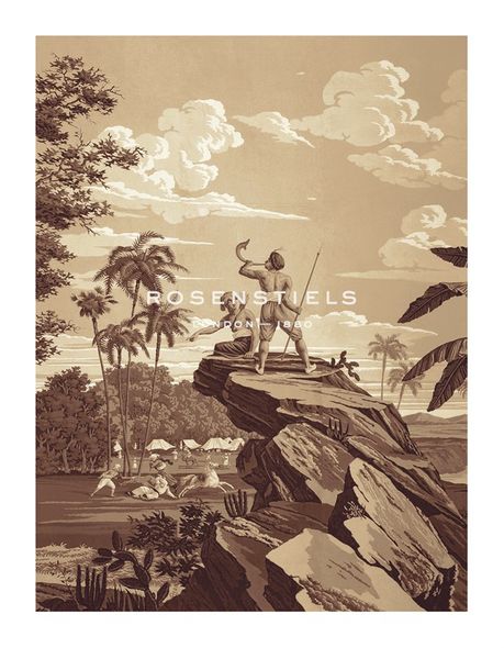 Anonymous Hand Numbered Limited Edition Print on Paper :"Arcadia (Sepia) I"