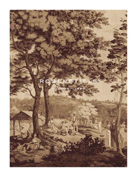 Anonymous Hand Numbered Limited Edition Print on Paper :"Arcadia (Sepia) II"