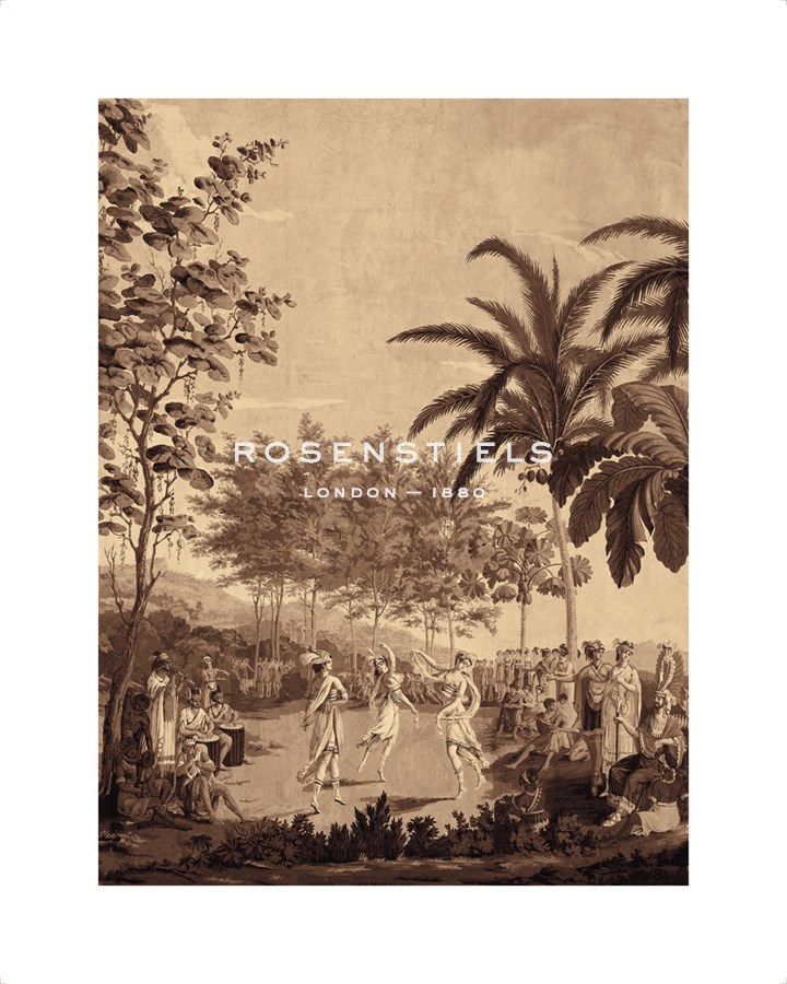 Anonymous Hand Numbered Limited Edition Print on Paper :"Arcadia (Sepia) III"