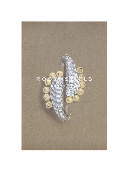 Anonymous Hand Numbered Limited Edition Print on Paper :"Jewellery Designs V"