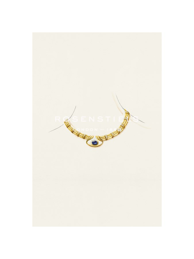 Anonymous Hand Numbered Limited Edition Print on Paper :"Jewellery Designs XVIII"