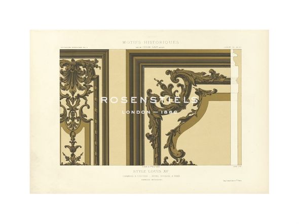 Anonymous Hand Numbered Limited Edition Print on Paper :"Panelling Design"