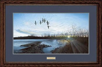 Anthony J. Padgett Handsigned and Numbered Limited Edition: "Framed Remarqued Morning Retreat"