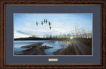 Anthony J. Padgett Handsigned and Numbered Limited Edition: "Framed Remarqued Morning Retreat"