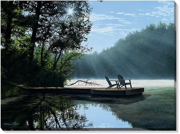Anthony J. Padgett Oversize Open Edition Gallery Wrapped Canvas Giclee: "A Place to Ponder"