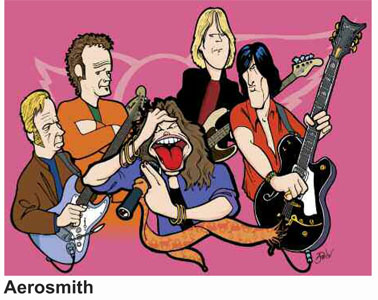 Anthony Parisi Hand Signed and Numbered Limited Edition Giclee Canvas:" Aerosmith " Anthony Parisi Hand Signed and Numbered Limited Edition Giclee Canvas:" Aerosmith "