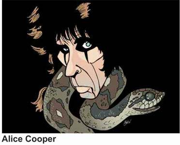 Anthony Parisi Hand Signed and Numbered Limited Edition Giclee Canvas:" Alice Cooper "