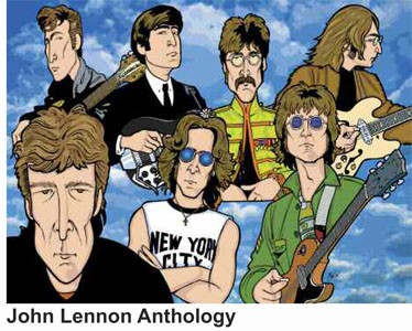Anthony Parisi Hand Signed and Numbered Limited Edition Giclee Canvas:" John Lennon Anthology "