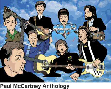Anthony Parisi Hand Signed and Numbered Limited Edition Giclee Canvas:" Paul McCartney Anthology "