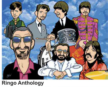 Anthony Parisi Hand Signed and Numbered Limited Edition Giclee Canvas:" Ringo Anthology "