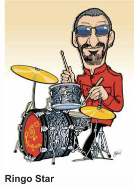Anthony Parisi Hand Signed and Numbered Limited Edition Giclee Canvas:" Ringo Star "