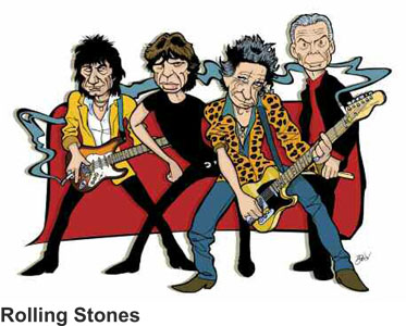 Anthony Parisi Hand Signed and Numbered Limited Edition Giclee Canvas:" Rolling Stones "