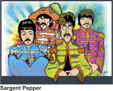 Anthony Parisi Hand Signed and Numbered Limited Edition Giclee Canvas:" Sargent Pepper "