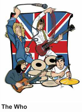 Anthony Parisi Hand Signed and Numbered Limited Edition Giclee Canvas:" The Who " Anthony Parisi Hand Signed and Numbered Limited Edition Giclee Canvas:" The Who "