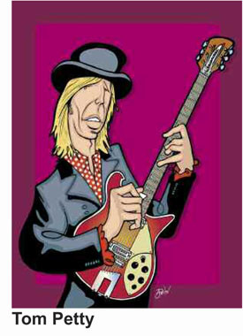 Anthony Parisi Hand Signed and Numbered Limited Edition Giclee Canvas:" Tom Petty "