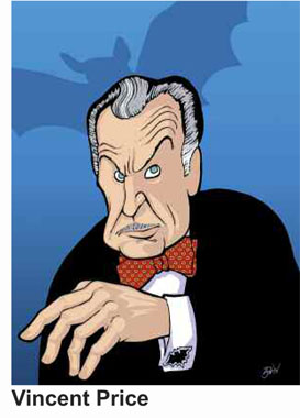Anthony Parisi Hand Signed and Numbered Limited Edition Giclee Canvas:" Vincent Price "