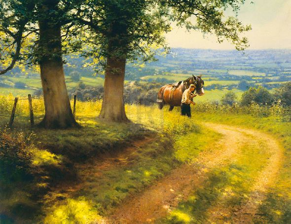 Anthony Sheath Hand Numbered Limited Edition Print on Paper :"Crest of the Hill"