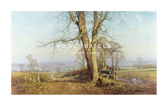 Anthony Sheath Hand Numbered Limited Edition Print on Paper :"The Blue Cart"