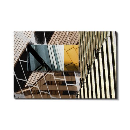 Anthony Tahlier Limited Edition Ready to Hang Giclee on Brushed Aluminum on Brushed Aluminum: "Construct II"