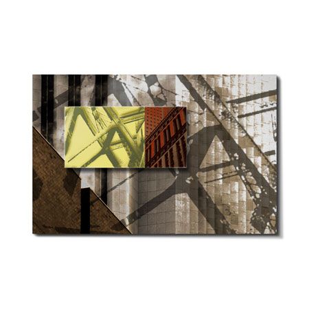 Anthony Tahlier Limited Edition Ready to Hang Giclee on Clear Acrylic on Brushed Aluminum: "Construct I"