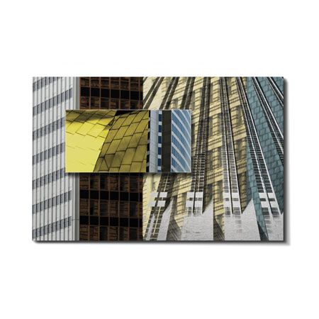 Anthony Tahlier Limited Edition Ready to Hang Giclee on Clear Acrylic on Brushed Aluminum: "Construct IV"