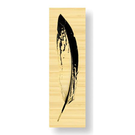 Anthony Tahlier Limited Edition Ready to Hang Giclee on Sustainable Bamboo: "Feather I"