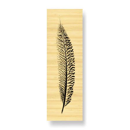 Anthony Tahlier Limited Edition Ready to Hang Giclee on Sustainable Bamboo: "Feather III"