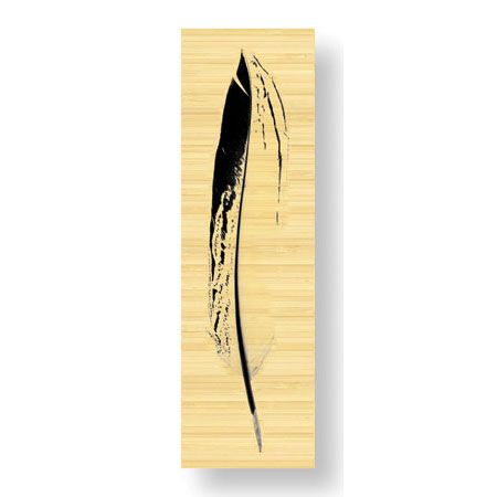 Anthony Tahlier Limited Edition Ready to Hang Giclee on Sustainable Bamboo: "Feather IV"