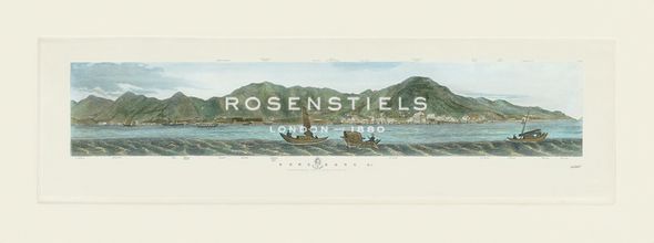 Antique Local Views Hand Numbered Limited Edition Print on Paper :"Kowloon Peninsular II"