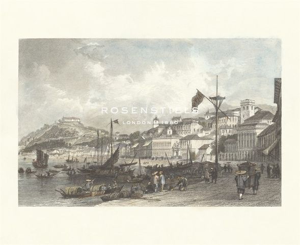 Antique Local Views Hand Numbered Limited Edition Print on Paper :"Macau"