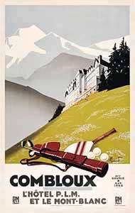 Antique Poster Reproduction Giclee on Paper::"Combloux"