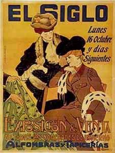 Antique Poster Reproduction Giclee on Paper::"El Singlo. Exposicion & Venta, 1905"