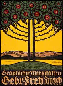 Antique Poster Reproduction Giclee on Paper::"Gebr Freti Jiirich"