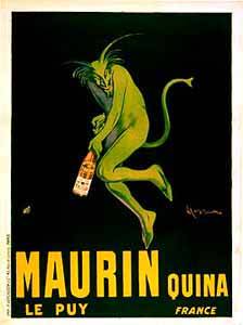 Antique Poster Reproduction Giclee on Paper::"Maurin Quina le Puy. France"
