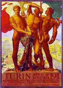 Antique Poster Reproduction Giclee on Paper::"Turin"