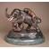 Antoine-Louis Barye Handcrafted Solid Bronze Sculpture:"Elephant with Tigers"