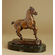 Antoine-Louis Barye Handcrafted Solid Bronze Sculpture:"Prancing Horse"