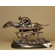 Antoine-Louis Barye Handcrafted Solid Bronze Sculpture:"Running Horse with Jockey"