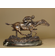 Antoine-Louis Barye Handcrafted Solid Bronze Sculpture:"Running Horse with Jockey"