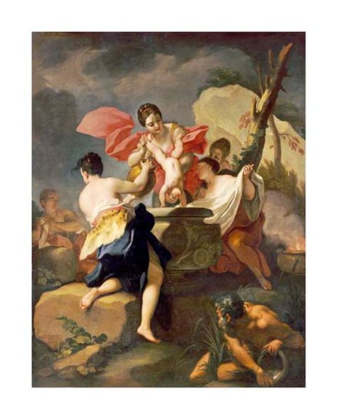 Antonio Balestra Fine Art Open Edition Gicl&eacute;e:"Thetis Dipping the Infant Achilles into Water from the Styx"