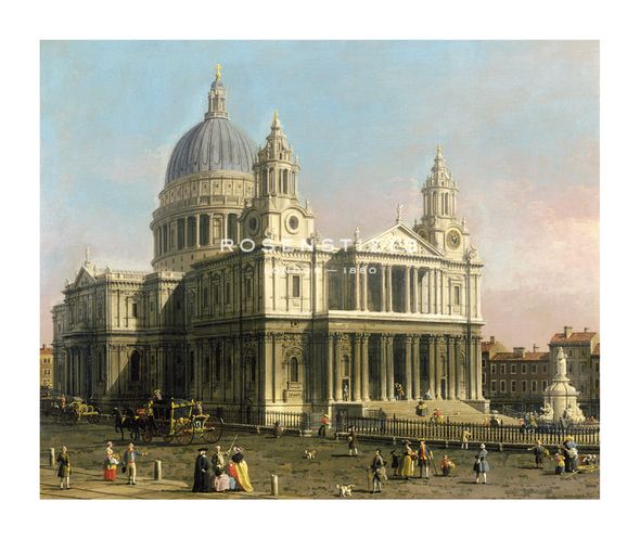 Antonio Canaletto Hand Numbered Limited Edition Print on Paper :"St Paul's Cathedral"