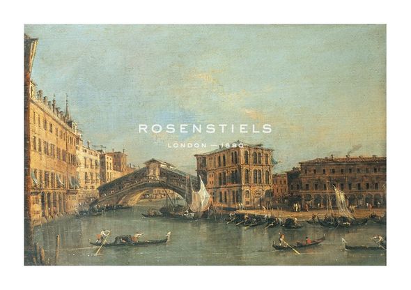 Antonio Canaletto Hand Numbered Limited Edition Print on Paper :"The Rialto Bridge"