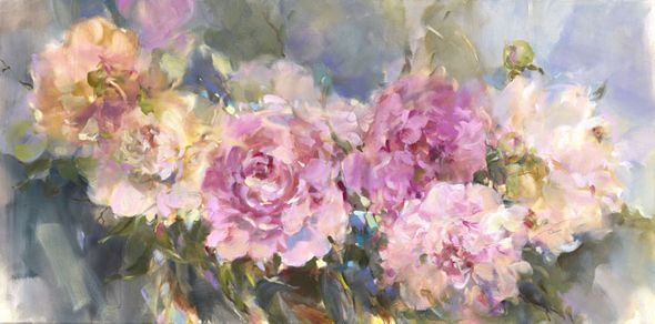 Anna Razumovskaya Hand Signed and Numbered Limited Edition Embellished Canvas Giclee:"Lucky Coincidence 1"