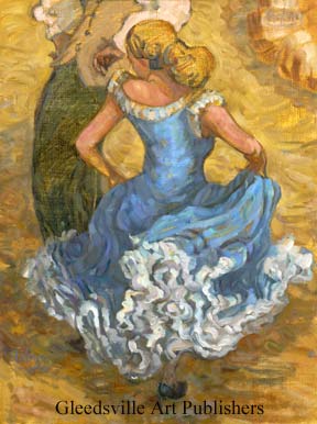 Antony Andrews Handsigned and Numbered Limited Edition Gallery Giclee Paper: "Blue Flamenco"