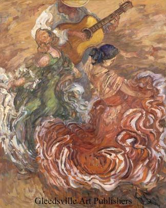 Antony Andrews Handsigned and Numbered Limited Edition Gallery Giclee Paper: "Evening Dance"