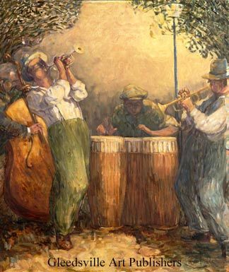 Antony Andrews Handsigned and Numbered Limited Edition Gallery Giclee Paper: "Jazz Fest"