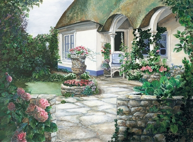 April Yost Limited Edition Museum Quality Giclée: "Thatch Roof Cottage" April Yost Limited Edition Museum Quality Giclée: "Thatch Roof Cottage"