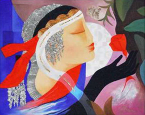Arbe (Ara Berberyan) Hand Embellished Artist Proof Edition Giclée on Canvas: "Opening Night"