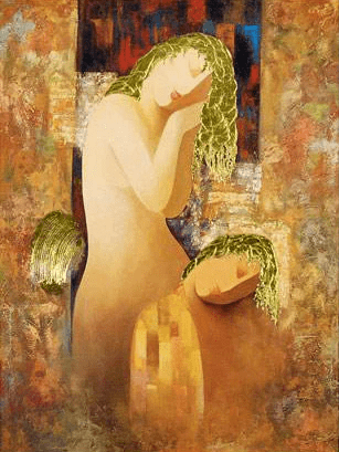 Arbe (Ara Berberyan) Limited Edition Hand Embellished Gicle on Canvas: "Inspiration"