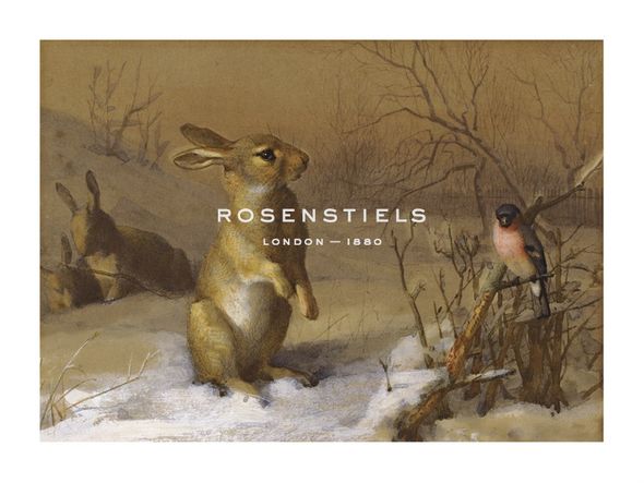 Archibald Thorburn Hand Numbered Limited Edition Print on Paper :"Rabbit and Bullfinch"
